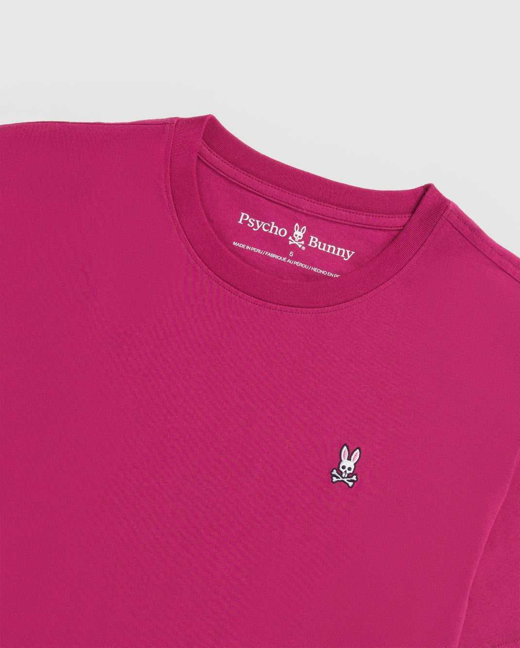 Tees Psycho Bunny Classic Crew Neck Tee Wild Berry Homme | EKE-43755811